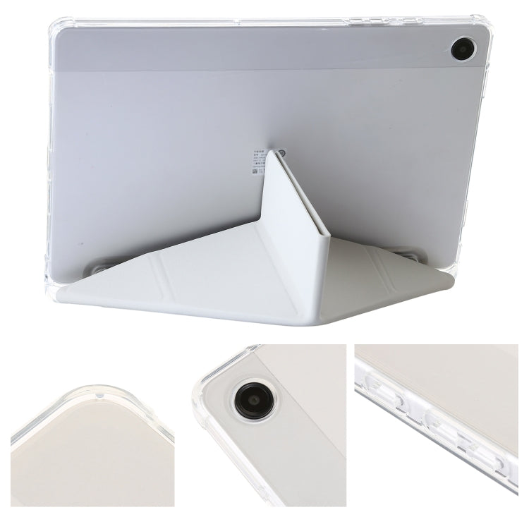 Clear Acrylic Deformation Leather Tablet Case