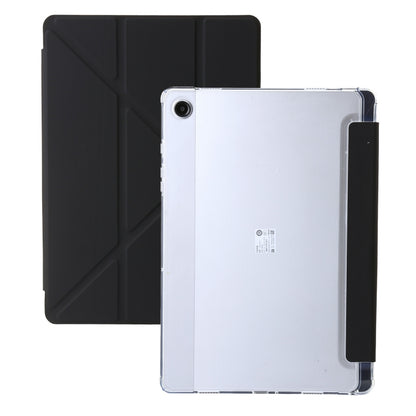 Clear Acrylic Deformation Leather Tablet Case