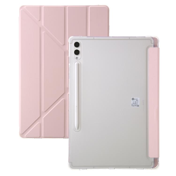 Clear Acrylic Deformation Leather Tablet Case, For Samsung Galaxy Tab S10 FE / S9 FE�������������...