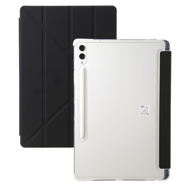 Clear Acrylic Deformation Leather Tablet Case