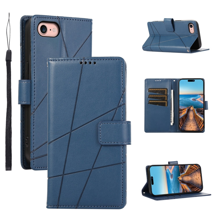 PU Genuine Leather Texture Embossed Line Phone Case