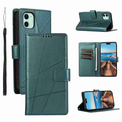 PU Genuine Leather Texture Embossed Line Phone Case