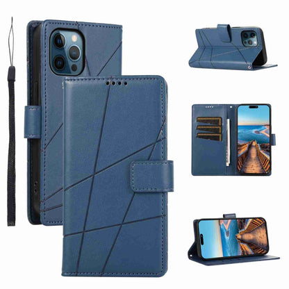 PU Genuine Leather Texture Embossed Line Phone Case