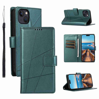 PU Genuine Leather Texture Embossed Line Phone Case