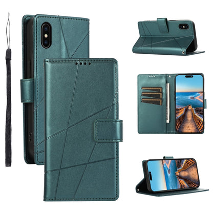 PU Genuine Leather Texture Embossed Line Phone Case