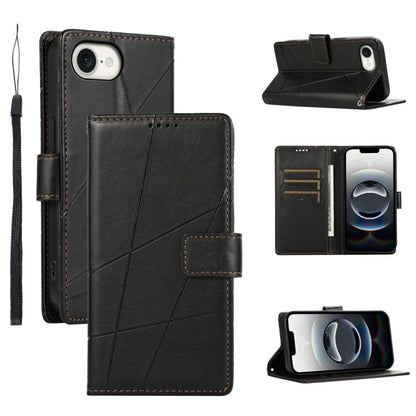 PU Genuine Leather Texture Embossed Line Phone Case