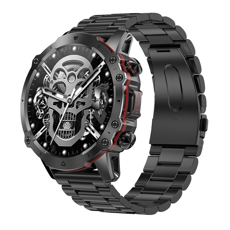AK56 IP67 BT5.1 1.43inch Smart Watch Support Voice Call / Health Monitoring, Pearl Steel Strap���...