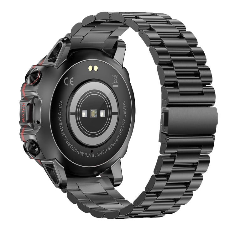 AK56 IP67 BT5.1 1.43inch Smart Watch Support Voice Call / Health Monitoring, Pearl Steel Strap���...