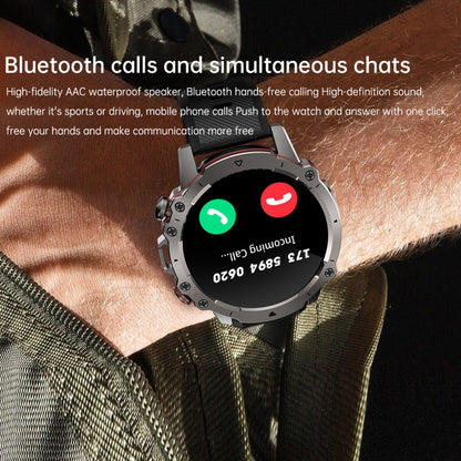 AK56 IP67 BT5.1 1.43inch Smart Watch Support Voice Call / Health Monitoring, Pearl Steel Strap���...