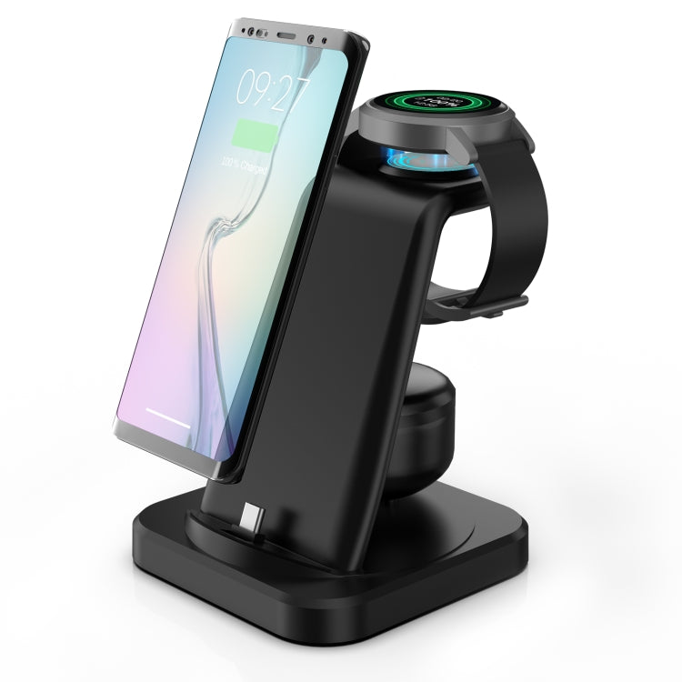 For Type-C Mobile Phones & Earphones / Samsung Watch Series 4 in 1 Wireless Charger Holder�������...