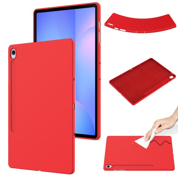 Pure Color Liquid Silicone Shockproof Tablet Case