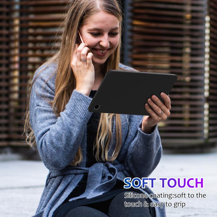 Pure Color Liquid Silicone Shockproof Tablet Case