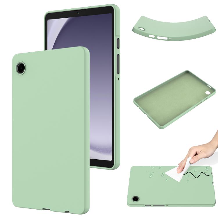Pure Color Liquid Silicone Shockproof Tablet Case