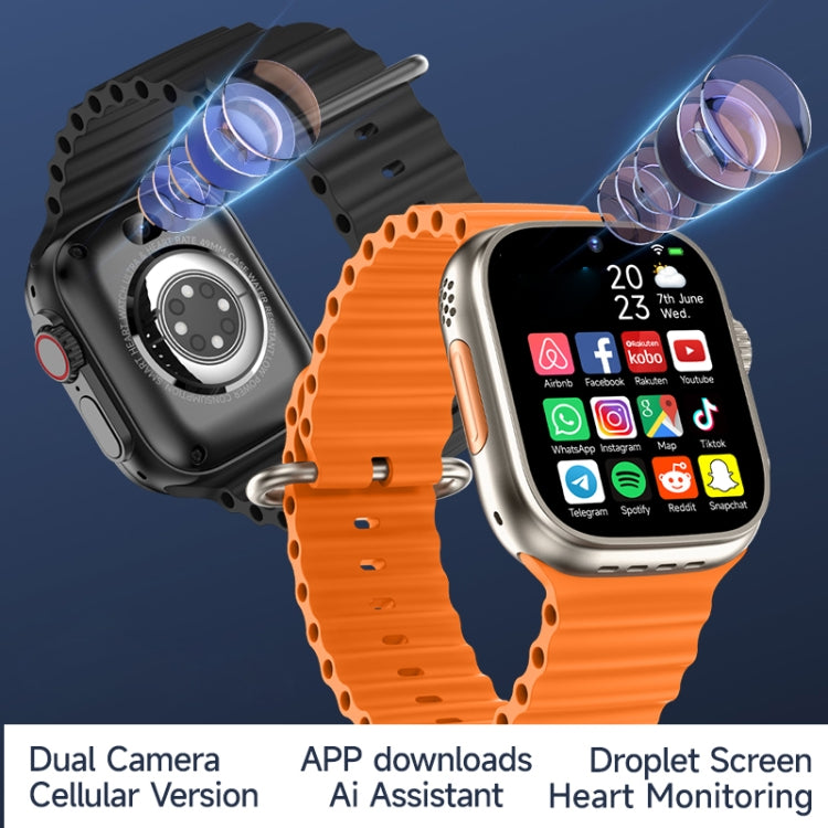 GS37 1.95 inch Screen Smart Phone Watch