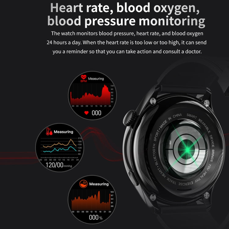 TM05 Pro Smart Bracelet, 1.46 inch Leather Band IP67 Waterproof Smart Watch, Bluetooth Call / Hea...