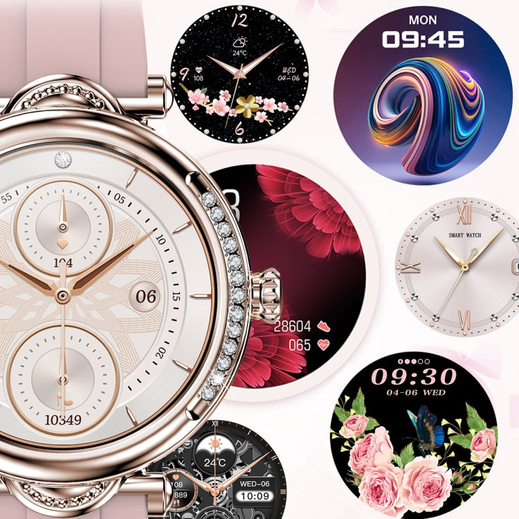 CF32 1.27 inch Screen Lady Smart Watch, Support Female Physiology Monitoring & 100+ Sports Modes