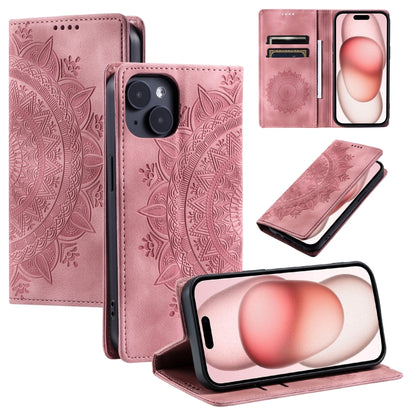 Totem Embossed Magnetic Leather Phone Case, For iPhone 16e, For iPhone 16 Pro Max, For iPhone 16 ...