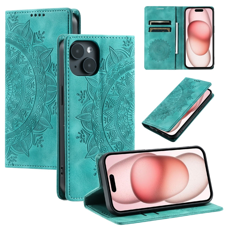 Totem Embossed Magnetic Leather Phone Case, For iPhone 16e, For iPhone 16 Pro Max, For iPhone 16 ...