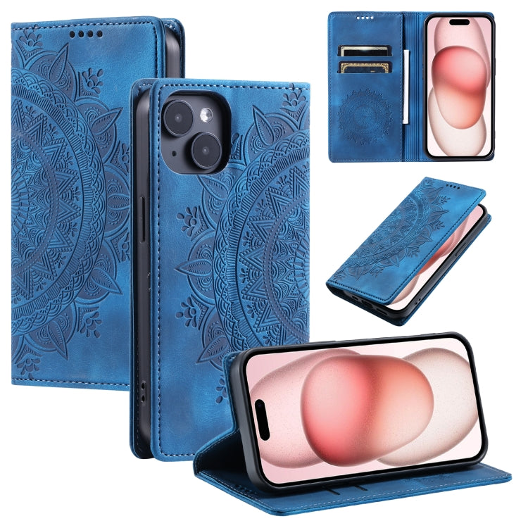 Totem Embossed Magnetic Leather Phone Case, For iPhone 16e, For iPhone 16 Pro Max, For iPhone 16 ...