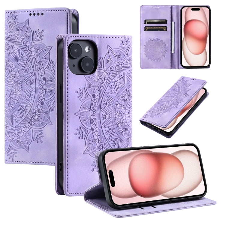 Totem Embossed Magnetic Leather Phone Case, For iPhone 16e, For iPhone 16 Pro Max, For iPhone 16 ...