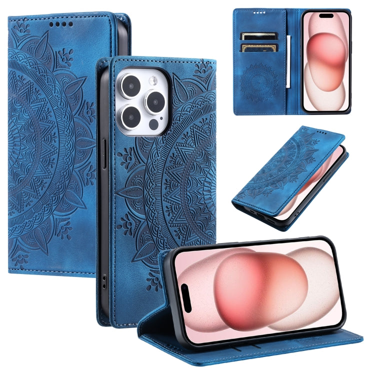 Totem Embossed Magnetic Leather Phone Case, For iPhone 16e, For iPhone 16 Pro Max, For iPhone 16 ...