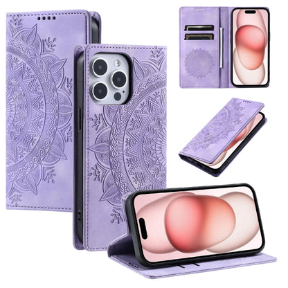 Totem Embossed Magnetic Leather Phone Case, For iPhone 16e, For iPhone 16 Pro Max, For iPhone 16 ...