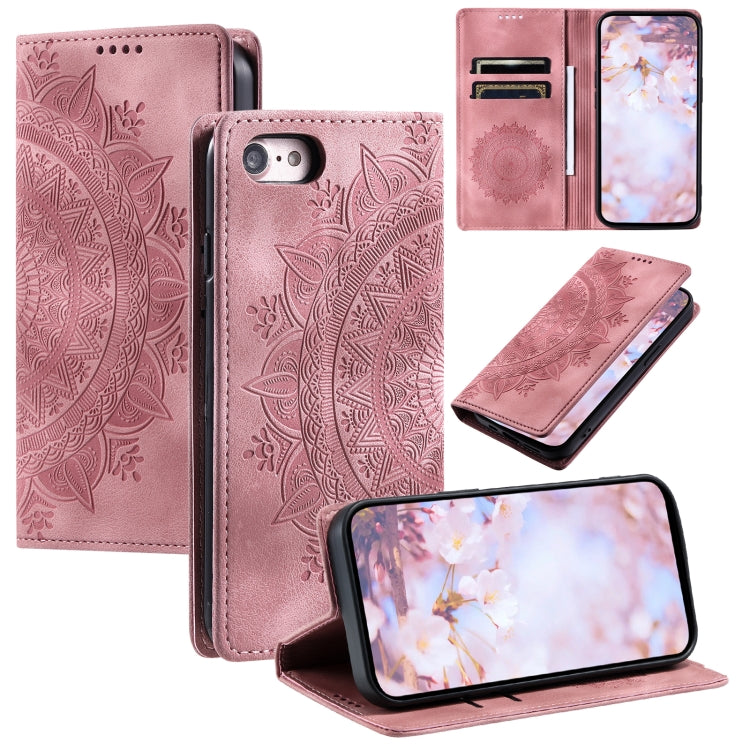 Totem Embossed Magnetic Leather Phone Case, For iPhone 16e, For iPhone 16 Pro Max, For iPhone 16 ...