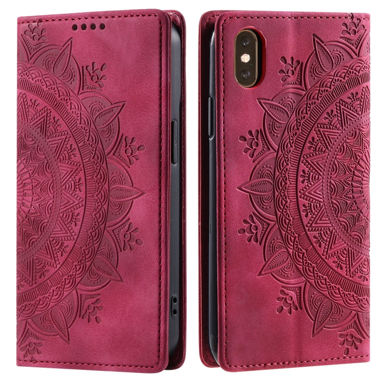 Totem Embossed Magnetic Leather Phone Case, For iPhone 13, For iPhone 13 mini��������������������...