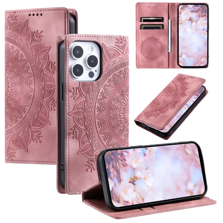 Totem Embossed Magnetic Leather Phone Case, For iPhone 16e, For iPhone 16 Pro Max, For iPhone 16 ...