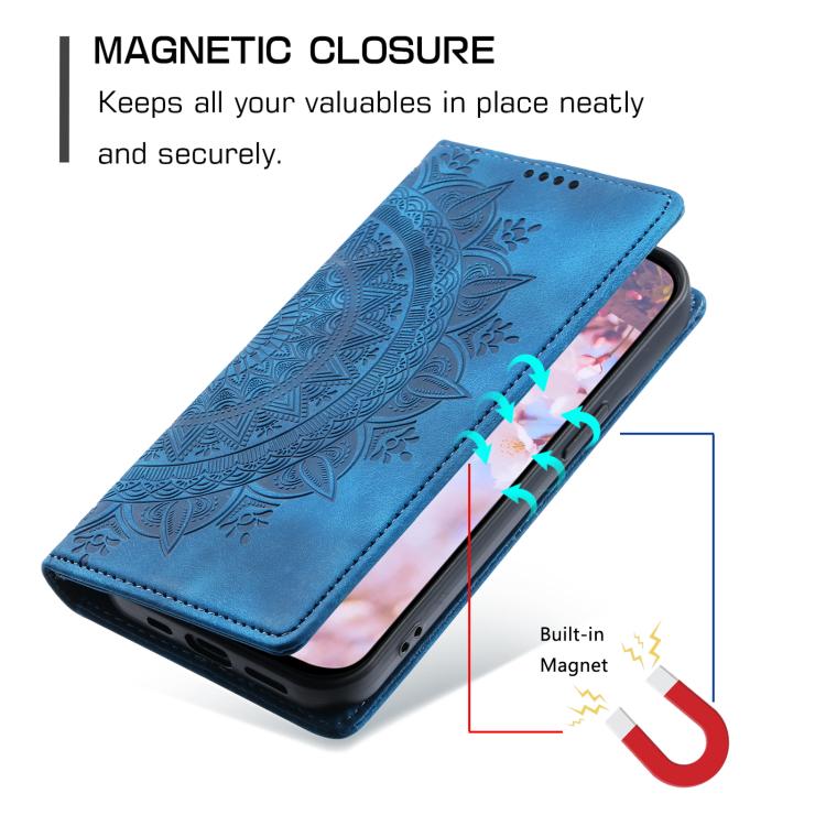 Totem Embossed Magnetic Leather Phone Case, For iPhone 16e, For iPhone 16 Pro Max, For iPhone 16 ...