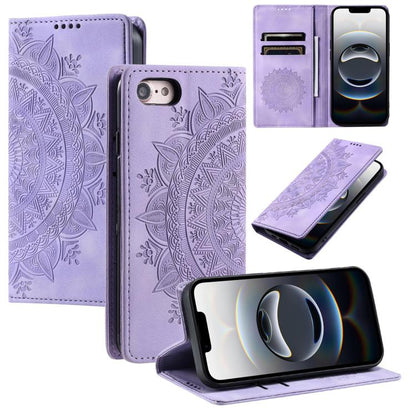 Totem Embossed Magnetic Leather Phone Case, For iPhone 16e, For iPhone 16 Pro Max, For iPhone 16 ...