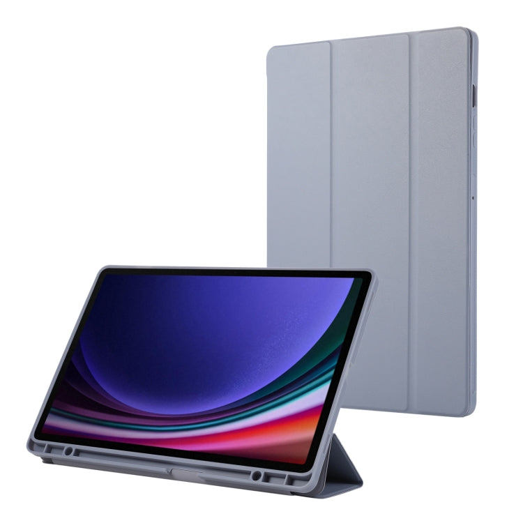 3-Fold Pure Color TPU Leather Tablet Case with Pen Slot, For Samsung Galaxy Tab  S10 FE / S9 FE��...