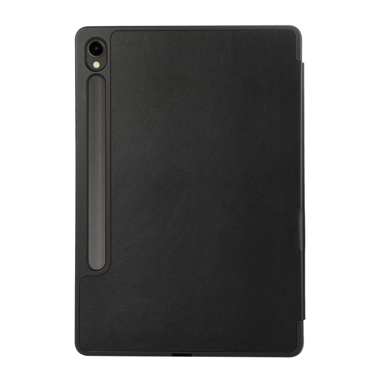 3-Fold Pure Color TPU Leather Tablet Case with Pen Slot, For Samsung Galaxy Tab  S10 FE / S9 FE��...
