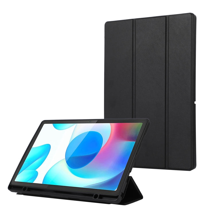 3-Fold Pure Color TPU Leather Tablet Case with Pen Slot, For Samsung Galaxy Tab  S10 FE / S9 FE��...
