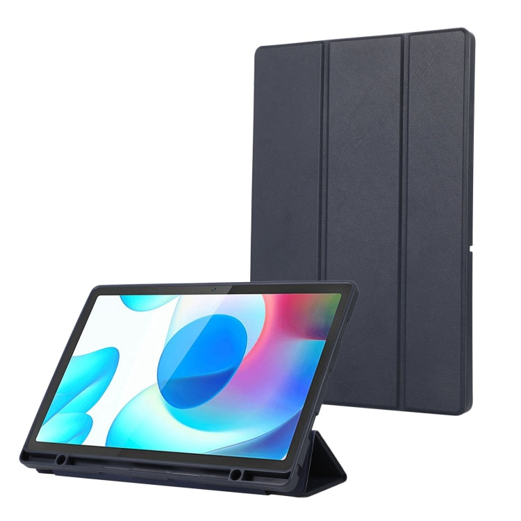 3-Fold Pure Color TPU Leather Tablet Case with Pen Slot, For Samsung Galaxy Tab  S10 FE / S9 FE��...