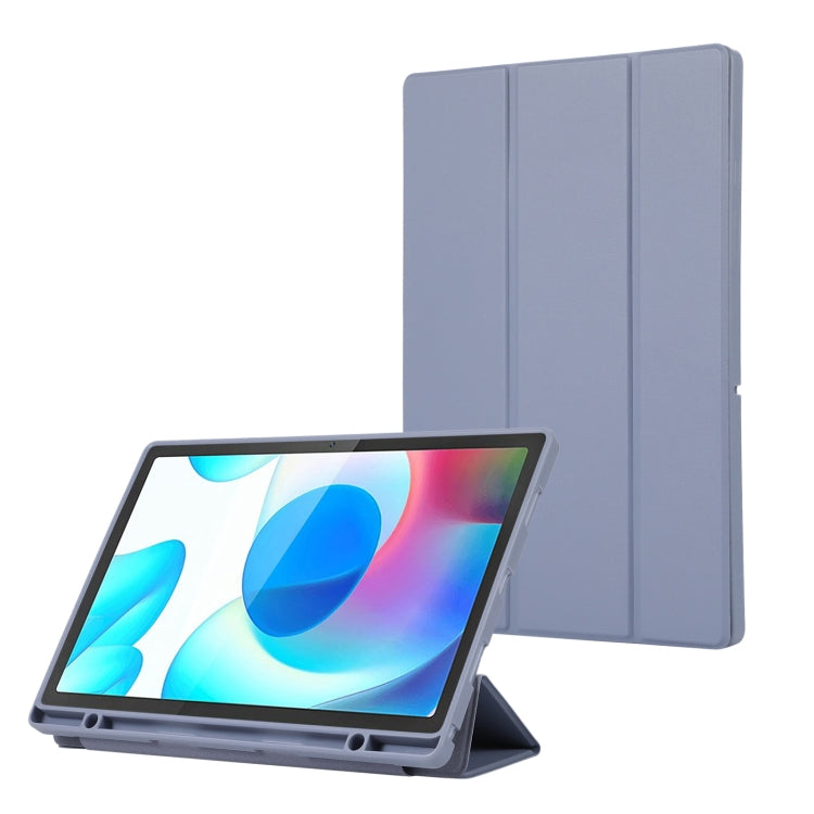 3-Fold Pure Color TPU Leather Tablet Case with Pen Slot, For Samsung Galaxy Tab  S10 FE / S9 FE��...