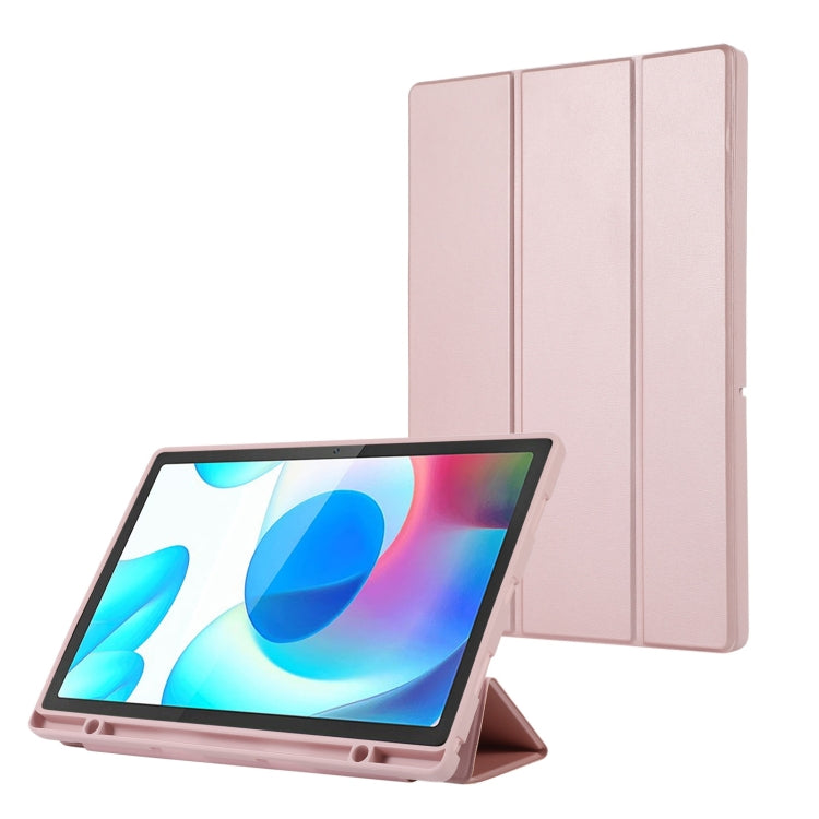 3-Fold Pure Color TPU Leather Tablet Case with Pen Slot, For Samsung Galaxy Tab  S10 FE / S9 FE��...