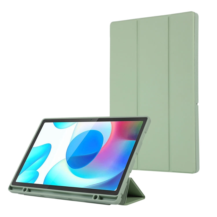 3-Fold Pure Color TPU Leather Tablet Case with Pen Slot, For Samsung Galaxy Tab  S10 FE / S9 FE��...