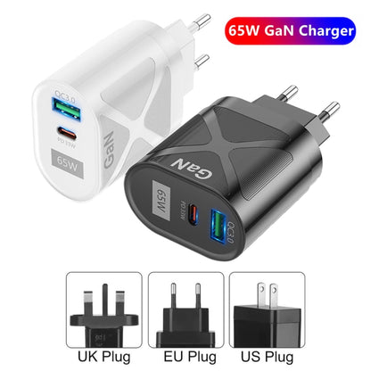 65W Gallium Nitride GaN389 USB + Type-C Fast Charging Charger