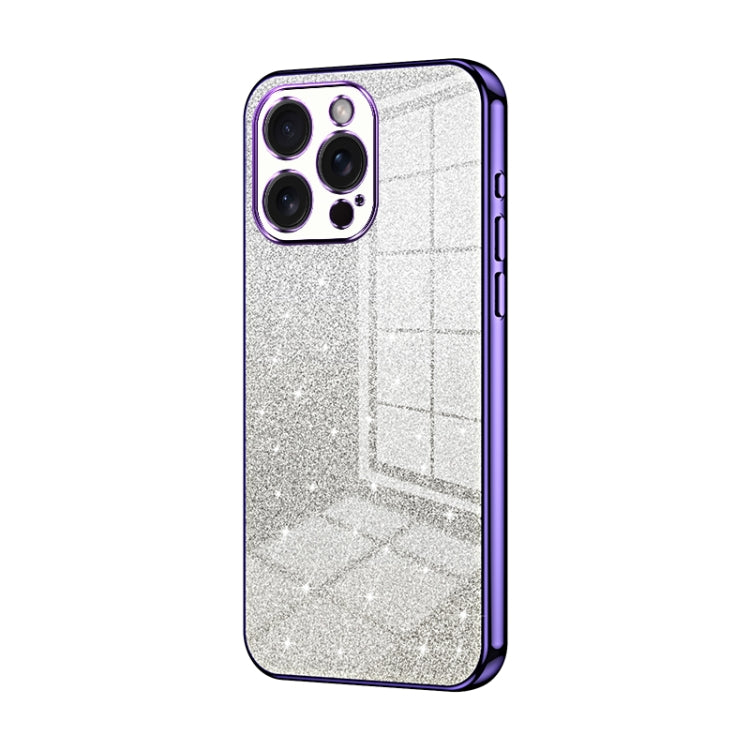 Gradient Glitter Powder Electroplated Phone Case