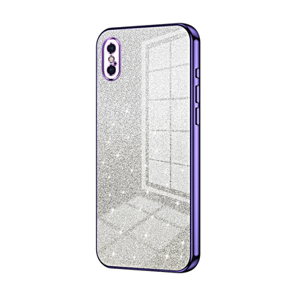 Gradient Glitter Powder Electroplated Phone Case