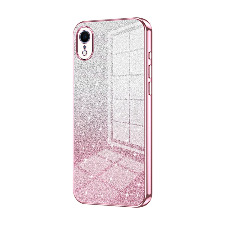 Gradient Glitter Powder Electroplated Phone Case