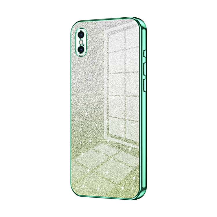 Gradient Glitter Powder Electroplated Phone Case