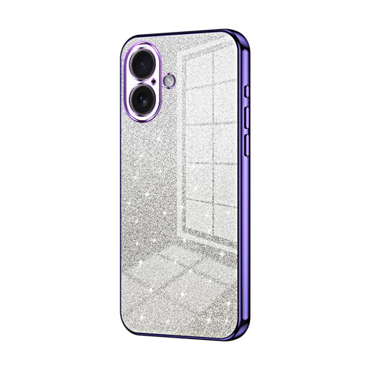 Gradient Glitter Powder Electroplated Phone Case