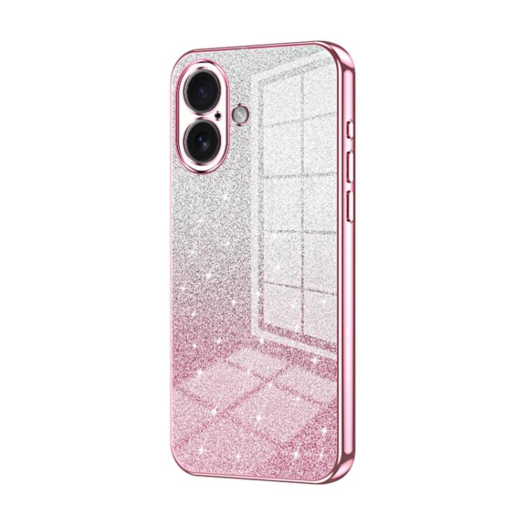 Gradient Glitter Powder Electroplated Phone Case