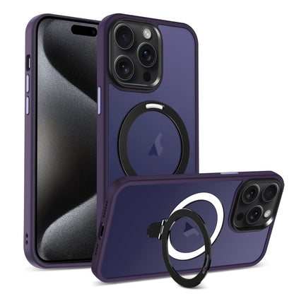 Skin-feel MagSafe Holder PC Hybrid TPU Phone Case