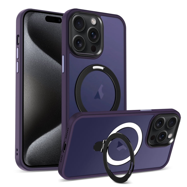 Skin-feel MagSafe Holder PC Hybrid TPU Phone Case