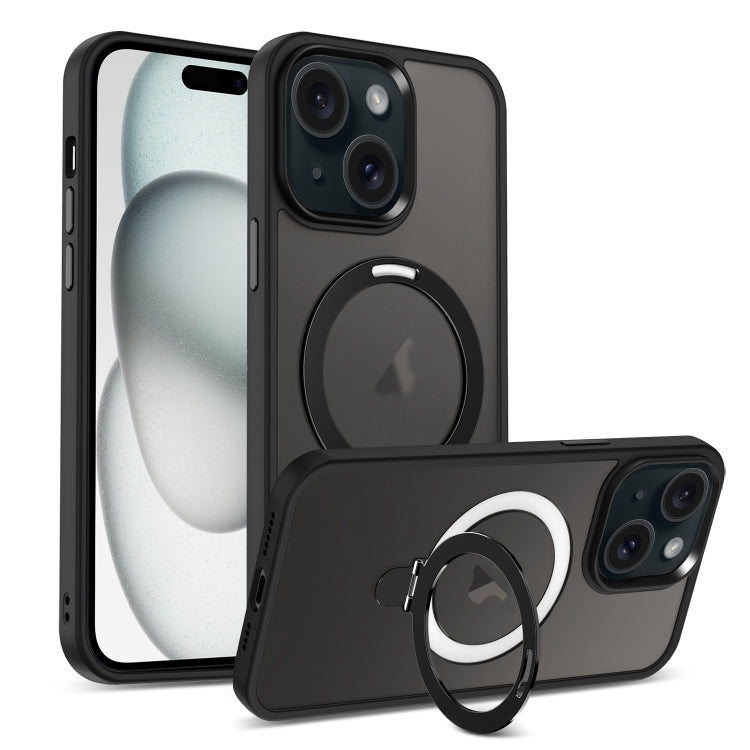 Skin-feel MagSafe Holder PC Hybrid TPU Phone Case