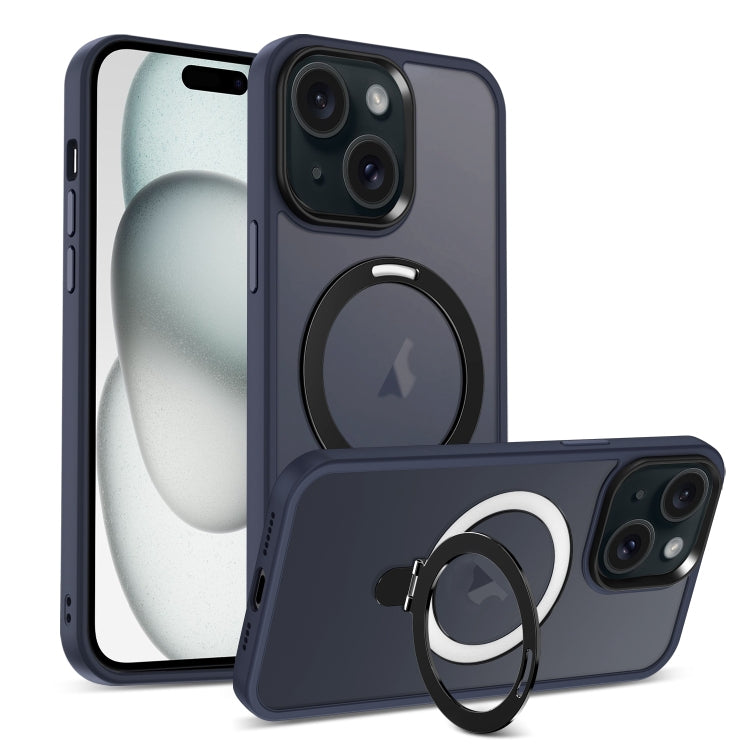 Skin-feel MagSafe Holder PC Hybrid TPU Phone Case