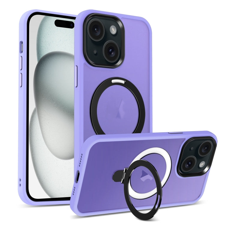 Skin-feel MagSafe Holder PC Hybrid TPU Phone Case